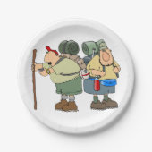 Funny Wikers Outdoor Adventure Camping Spaß Pappteller (Vorderseite)