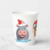 Funny wild Safari Tiere Weihnachten Kostüm Pappbecher (Vorderseite)