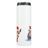 Funny wild Safari Tiere Weihnachten Kostüm Thermosbecher (Rückseite)