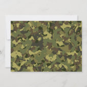 Funny Wild Turkey Jagd Männer Camouflage Geburtsta Einladung (Rückseite)