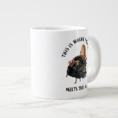 Funny Wild Turkey Jagd Sportliche Tasse (Vorderseite Rechts)