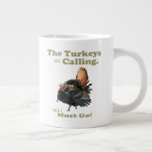 Funny Wild Turkey Junting Quote Tasse (Rechts)