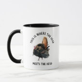 Funny Wild Turkey Zitat zur Jagd Tasse (Links)