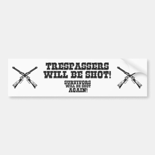 Funny Wild West Cowboy Sprichwort Warning Spaß Autoaufkleber (Vorne)