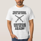 Funny Wild West Cowboy Sprichwort Warning Spaß T-Shirt (Vorderseite)