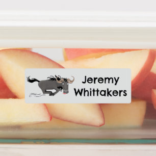 Funny Wildbee Laufing Cartoon personalisiert Etiketten