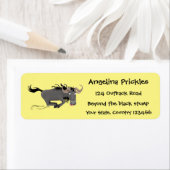 Funny wildebeam läuft Cartoon Illustration (Insitu)