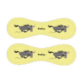 Funny wildebeam läuft Cartoon Illustration Baseball (Paneele)