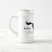 Funny wildebeam läuft Cartoon Illustration Bierglas (Links)