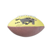 Funny wildebeam läuft Cartoon Illustration Football (Gedreht 90)