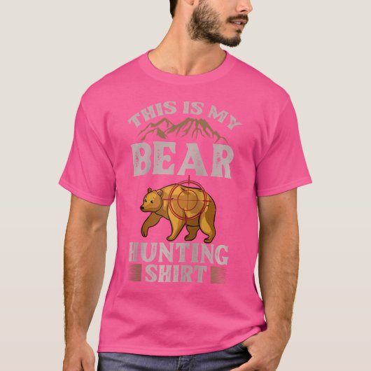 Funny Wildlife Animals Hunt 	 Baseball T-Shirt (Vorderseite)