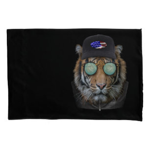 Funny Wildlife gekleidet Funny Bengalisch Tiger Kissenbezug