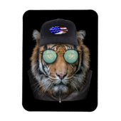 Funny Wildlife gekleidet Funny Bengalisch Tiger Magnet (Vertikal)