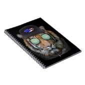 Funny Wildlife gekleidet Funny Bengalisch Tiger Notizblock (Rechte Seite)