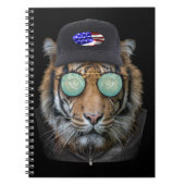 Funny Wildlife gekleidet Funny Bengalisch Tiger Notizblock (Vorderseite)