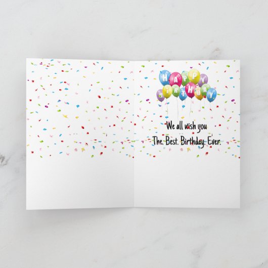 Funny Wildlife Group Karte (Innenseite)