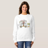 Funny Wildlower Gardener Cartoon T-Shirt Sweatshirt (Vorne ganz)