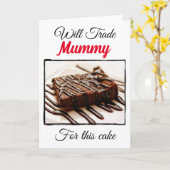 Funny will für die Mama tauschen Karte (Gelbe Blume)