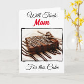 Funny will für Mama tauschen Karte (Gelbe Blume)