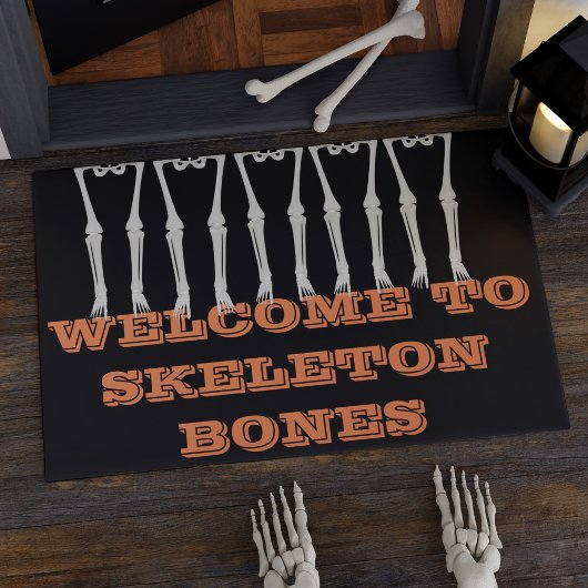 Funny Willkommen bei Skeleton Knochen Halloween Do Fußmatte