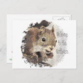 Funny, Willkommen im Nuthouse, Eichhörnchen, Tier Postkarte (Vorne/Hinten)