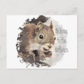 Funny, Willkommen im Nuthouse, Eichhörnchen, Tier Postkarte (Vorderseite)