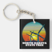 Funny Wind Turbines Staat Tree Schlüsselanhänger (Vorderseite)