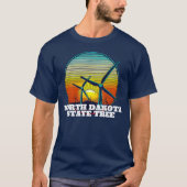 Funny Wind Turbines Staat Tree T-Shirt (Vorderseite)