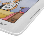 Funny Wine and chee Spaß Glass Cutting Board Schneidebrett (Ecke)