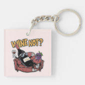 Funny Wine and Grapes Schlüsselanhänger (Rückseite)