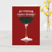 Funny Wine Birthday Card Karte (Gelbe Blume)