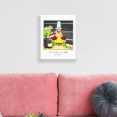 Funny Wine / Boxing Spaß Canvas Print Leinwanddruck (Insitu (Wohnzimmer))