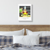 Funny Wine / Boxing Spaß Canvas Print Leinwanddruck (Insitu (Schlafzimmer))