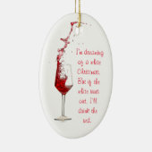 Funny Wine Christmas Ornament (Rechts)