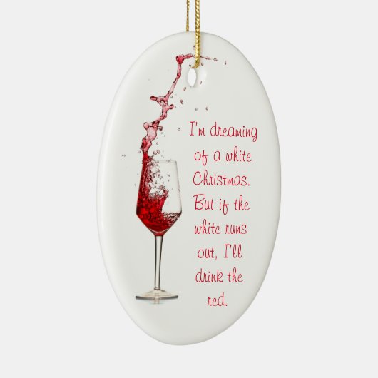 Funny Wine Christmas Ornament (Rechts)