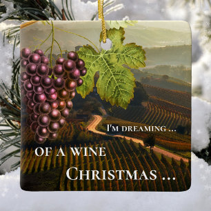 Funny Wine Christmas Personalisiert Keramikornament