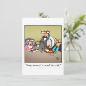 Funny Wine Degustation Party Einladung (Stehend Vorderseite)