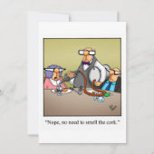 Funny Wine Degustation Party Einladung (Vorderseite)