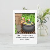 Funny Wine Degustation Party Einladungen (Stehend Vorderseite)