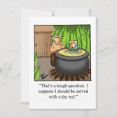 Funny Wine Degustation Party Einladungen (Vorderseite)