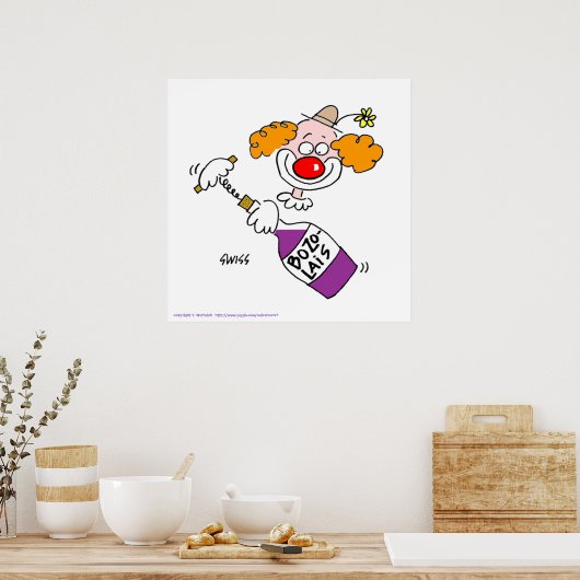 Funny Wine Degustation Party Poster (Küche)