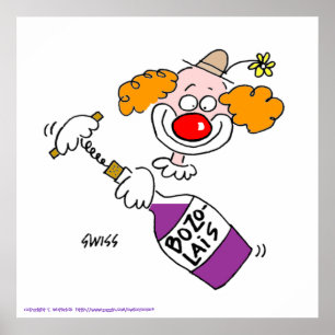 Funny Wine Degustation Party Poster