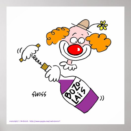 Funny Wine Degustation Party Poster (Vorne)