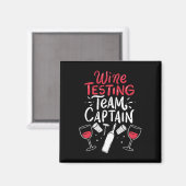 Funny Wine Degustation Shirts Magnet (Vorderseite/Rückseite)
