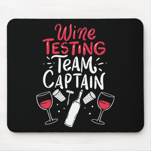 Funny Wine Degustation Shirts Mousepad (Vorne)