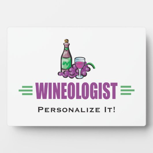 Funny Wine Drink Weinkeller Weinprobe Aushängeschi Fotoplatte (Vorderseite)