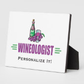 Funny Wine Drink Weinkeller Weinprobe Aushängeschi Fotoplatte (Seite)