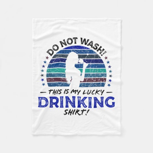 Funny Wine Drinks Weinkellerei Zitat, Retro Niedli Fleecedecke (Vorderseite)