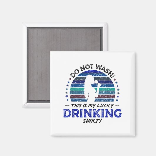 Funny Wine Drinks Weinkellerei Zitat, Retro Niedli Magnet (Vorderseite/Rückseite)