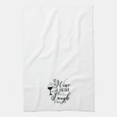 Funny Wine Ein wenig lachen Eine Menge Geschirrtuch (Vertikal)